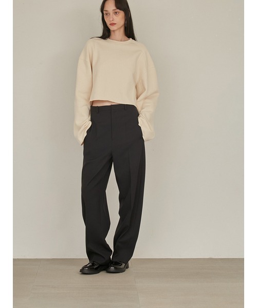 「styling/」 スウェットカットソー FREE レッド レディース_画像8