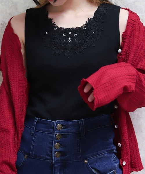 axes femme（アクシーズ ファム） タンクトップ ノースリーブ 吸水速乾