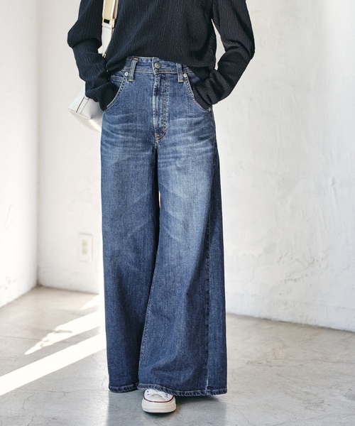 「SOMETHING」 デニムパンツ SMALL ブルー レディースの画像