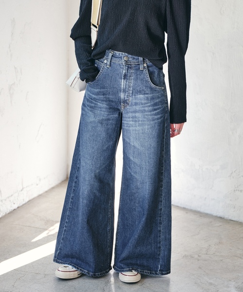 「SOMETHING」 デニムパンツ SMALL ブルー レディースの画像