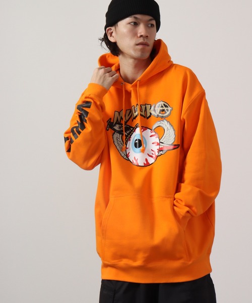 「MISHKA」 プルオーバーパーカー X-LARGE オレンジ メンズ_画像4