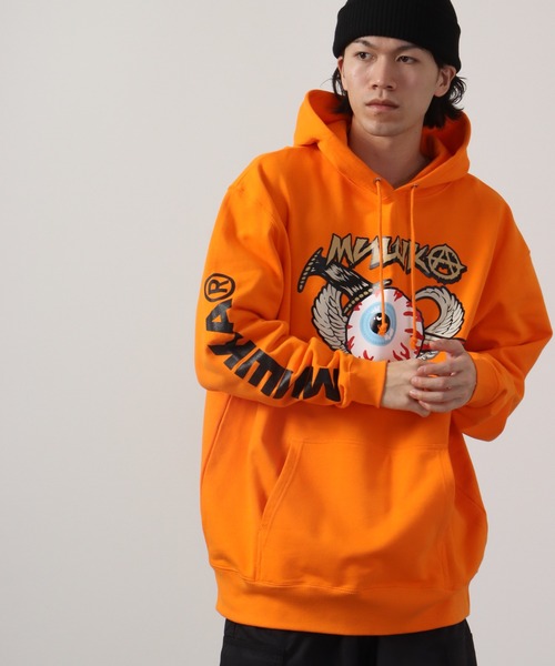 「MISHKA」 プルオーバーパーカー X-LARGE オレンジ メンズ_画像5