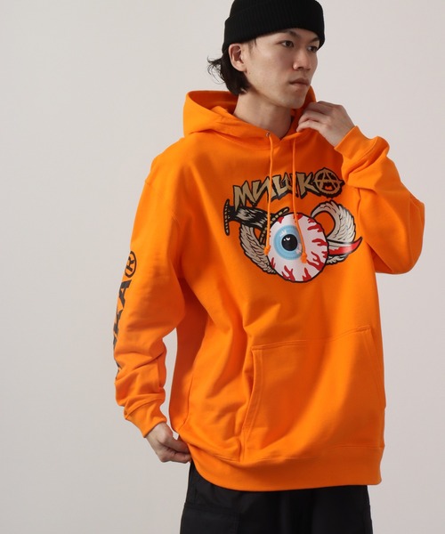 「MISHKA」 プルオーバーパーカー X-LARGE オレンジ メンズ_画像8