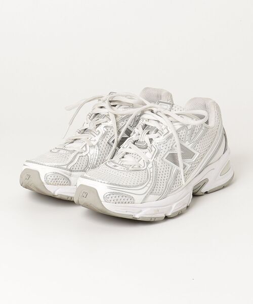 「New Balance」 ローカットスニーカー 24.5cm ホワイト レディース