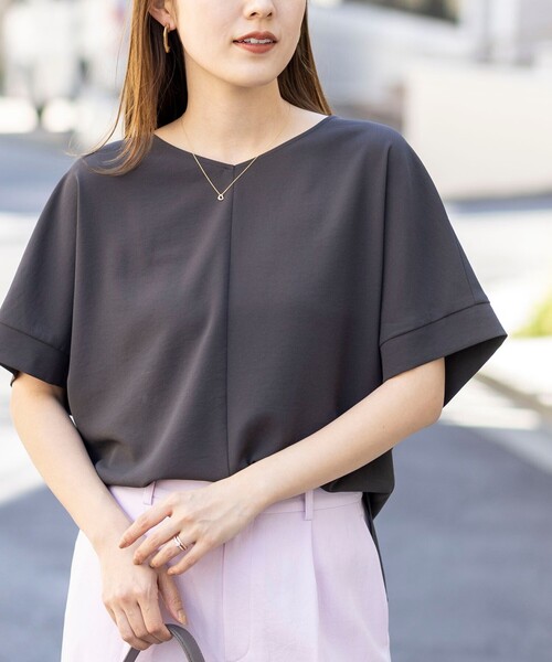 トップス yuw NOLLEY'S（ノーリーズ） uvカット ブラウス シャツ 「WEB＆一部店舗