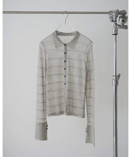 シャツ/ブラウス(長袖/七分) Linking Knit Shirts anuke ànuke online store（アンヌーク） / Linking Knit ShirtsLinking Knit