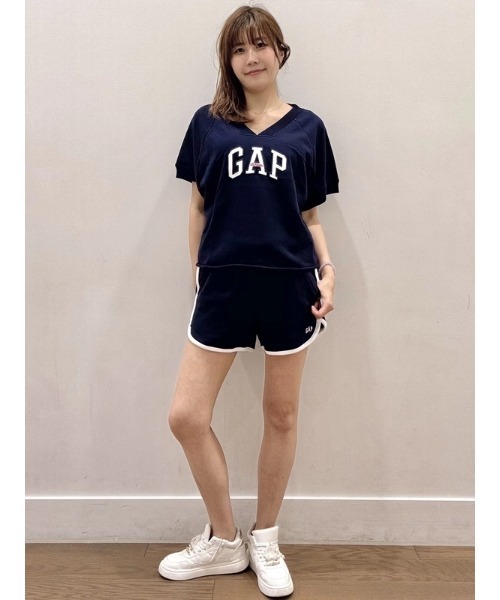 GAP（ギャップ） パンツ フレンチテリー GAPロゴ ドルフィン ショート
