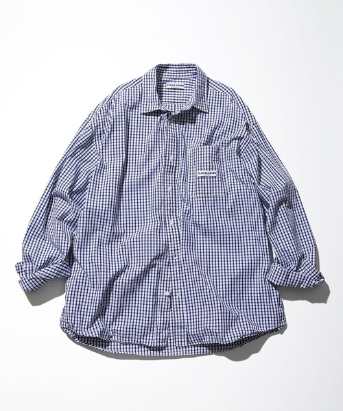 CAHLUMN（カウラム） 長袖シャツ LARGE ネイビー メンズ : ZOZOTOWN 