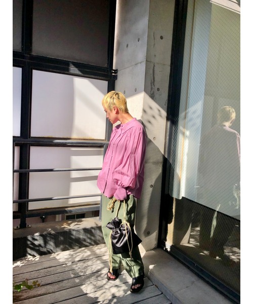 「BLACK BY MOUSSY」 パンツ 1 グリーン レディース_画像3