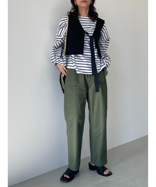 「BLACK BY MOUSSY」 パンツ 1 グリーン レディース_画像4