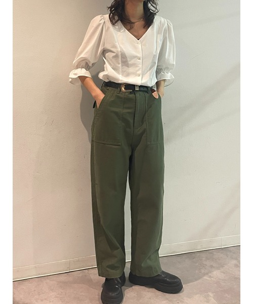 「BLACK BY MOUSSY」 パンツ 1 グリーン レディース_画像7