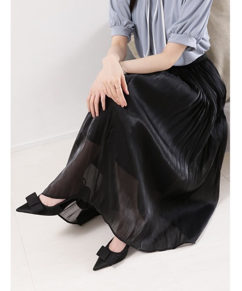 fifth（フィフス） ロング スカート ラメシアーギャザースカート