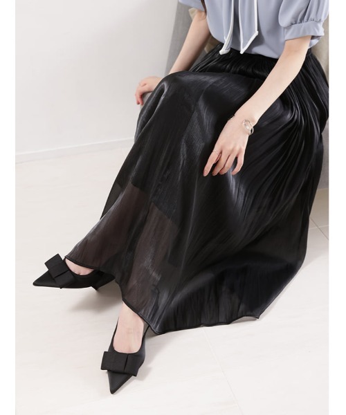 fifth（フィフス） ロング スカート ラメシアーギャザースカート