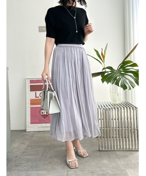 fifth（フィフス） ロング スカート ラメシアーギャザースカート
