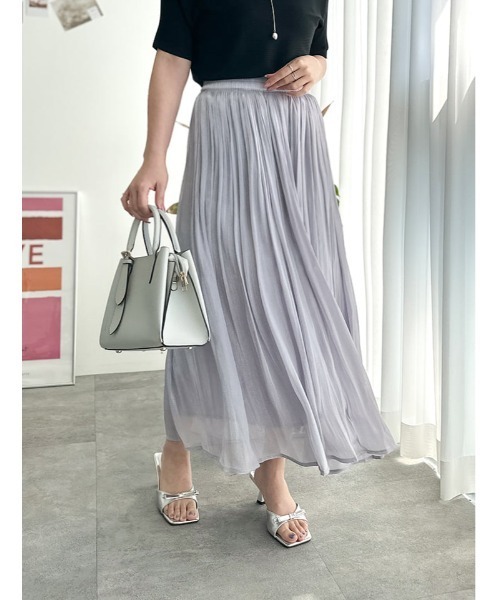 fifth（フィフス） ロング スカート ラメシアーギャザースカート