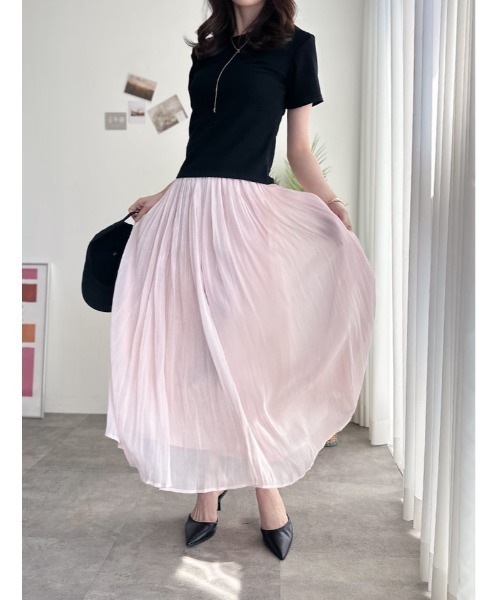 fifth（フィフス） ロング スカート ラメシアーギャザースカート