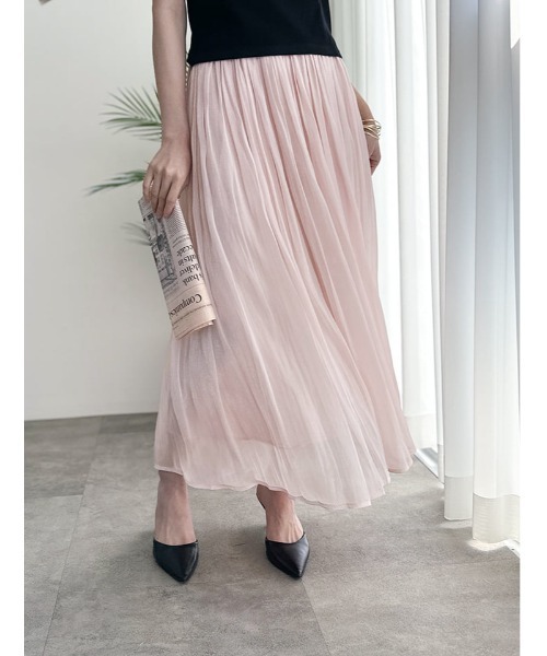 fifth（フィフス） ロング スカート ラメシアーギャザースカート