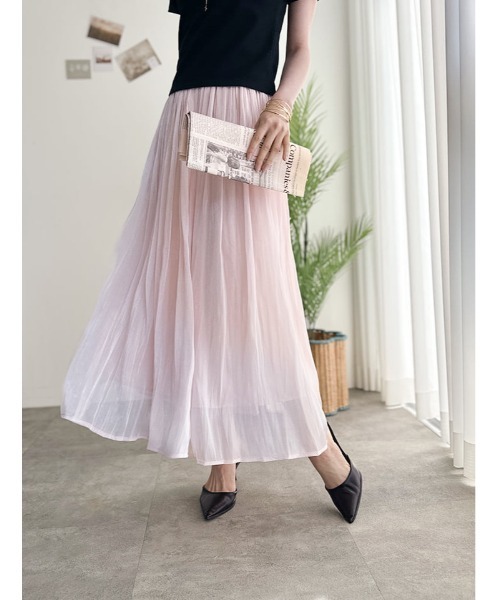 fifth（フィフス） ロング スカート ラメシアーギャザースカート