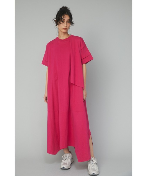 「HeRIN.CYE」 半袖ワンピース FREE ネイビー レディース_画像3