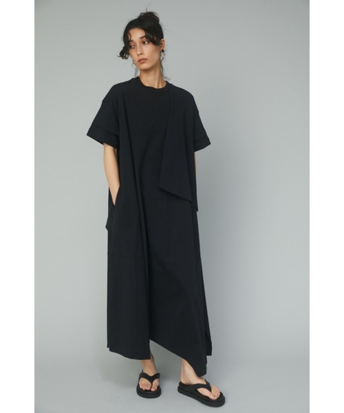 「HeRIN.CYE」 半袖ワンピース FREE ネイビー レディース_画像7