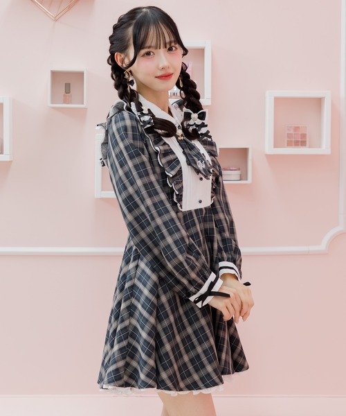 「ROJITA」 長袖ワンピース FREE ピンク レディース_画像4