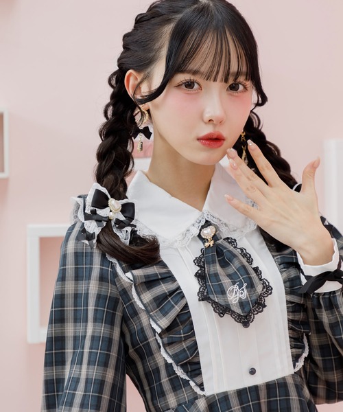 「ROJITA」 長袖ワンピース FREE ピンク レディース_画像6
