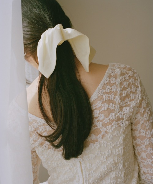 「Freesia by andme」 長袖ブラウス M オフホワイト レディース_画像4