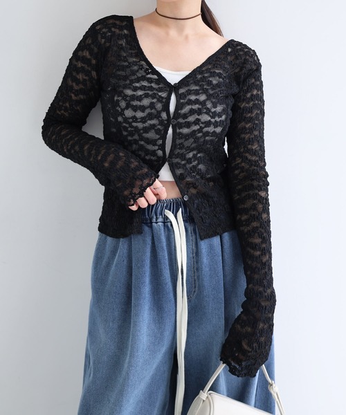 「Freesia by andme」 長袖ブラウス M オフホワイト レディース_画像8