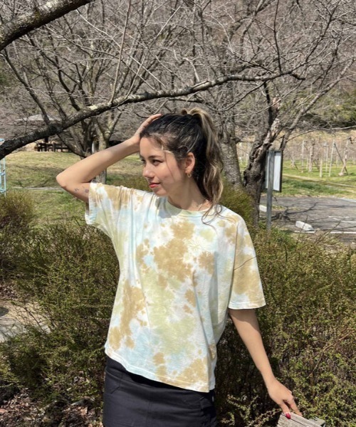 「ROXY」 半袖Tシャツ LARGE ブルー レディース_画像9