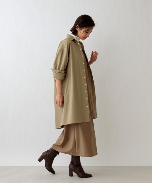 ブラウス シャツ 「SETENS/セテンス」ツイルシャツチュニック レディース SETENS ブラウス シャツ 「SETENS/セテンス」ツイルシャツ