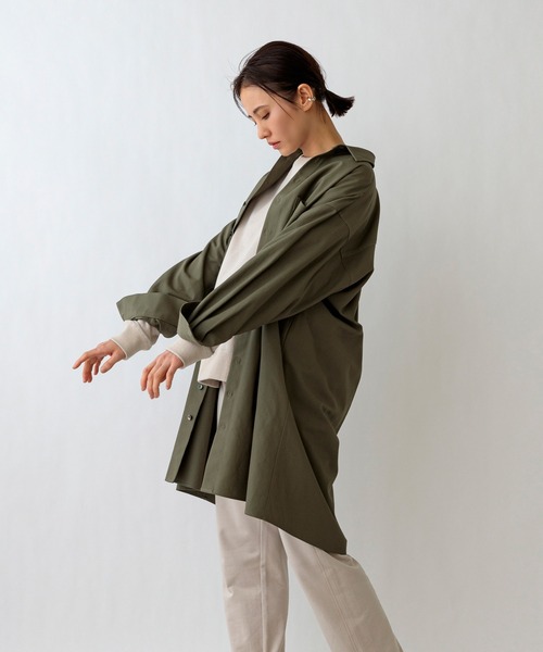 ブラウス シャツ 「SETENS/セテンス」ツイルシャツチュニック レディース SETENS ブラウス シャツ 「SETENS/セテンス」ツイルシャツ