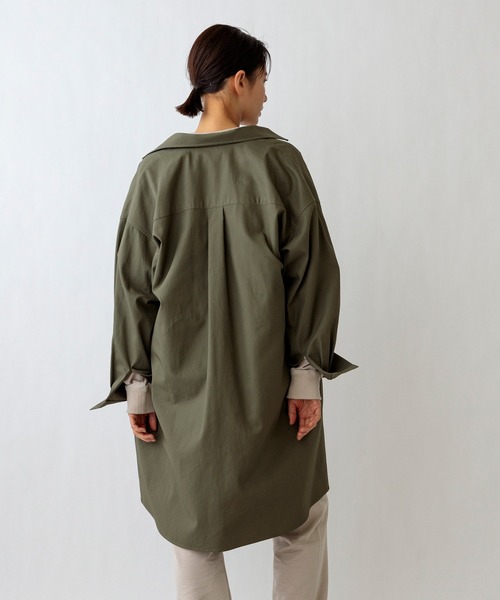 ブラウス シャツ 「SETENS/セテンス」ツイルシャツチュニック レディース SETENS ブラウス シャツ 「SETENS/セテンス」ツイルシャツ