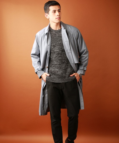 WESTSEA ステンカラーコート コート TR ストームフラップ メンズ