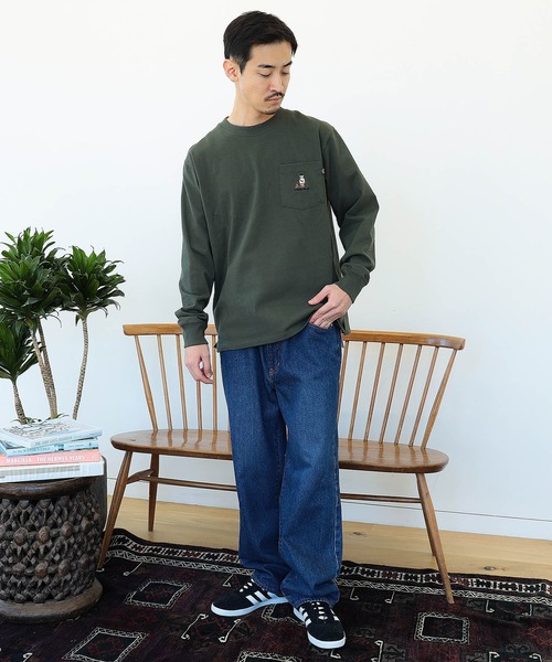 BEAMS HEART tシャツ 「ユニセックス」タキビ ベアー ロング