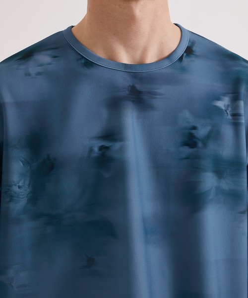 UNITED TOKYO tシャツ ブラーフラワーグラデカットソー メンズ