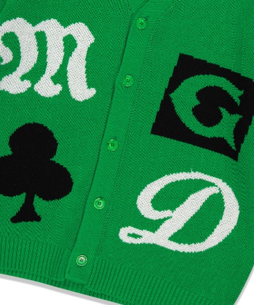 MAHAGRID カーディガン 「mahagrid/マハグリッド」CLOVER KNIT