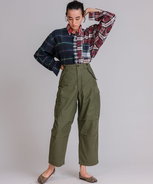 ofallform カーゴパンツ Johnbull カーゴパンツ 「Sewing Chop O'alls」FIELD SHELL