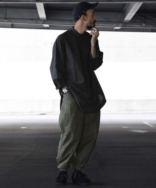 未使用品JOHNBULL カーゴパンツ ブラック Johnbull カーゴパンツ 「Sewing Chop O'alls」FIELD SHELL