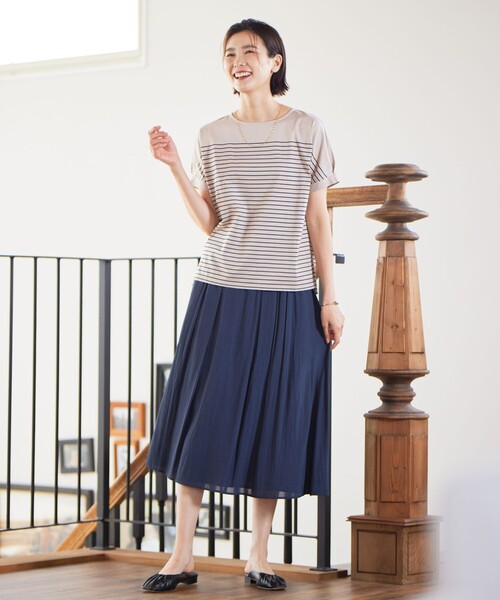 J.PRESS（J.プレス） スカート 「洗える」スプリットジョーゼット