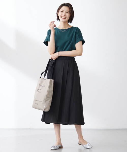 J.PRESS（J.プレス） スカート 「洗える」スプリットジョーゼット