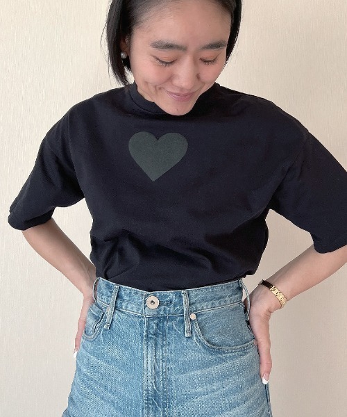 tシャツ 半袖 クロップドハートプリントT レディース : ZOZOTOWN Yahoo 