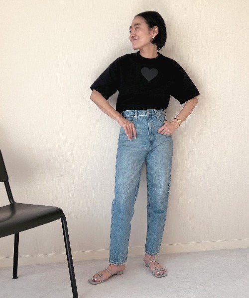 tシャツ クロップドハートプリントT レディース tシャツ クロップドハートプリントT レディース : ZOZOTOWN