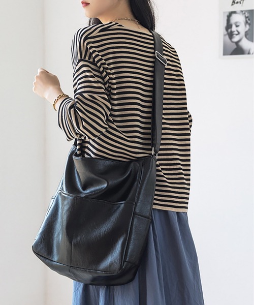 ショルダーバッグ・ポシェット [VACANTARCHIVE] BELLA WIDE STRAP HOBO BAG RESTOCK) BELLA WIDE STRAP HOBO BAG BEIGE - vacantarchive