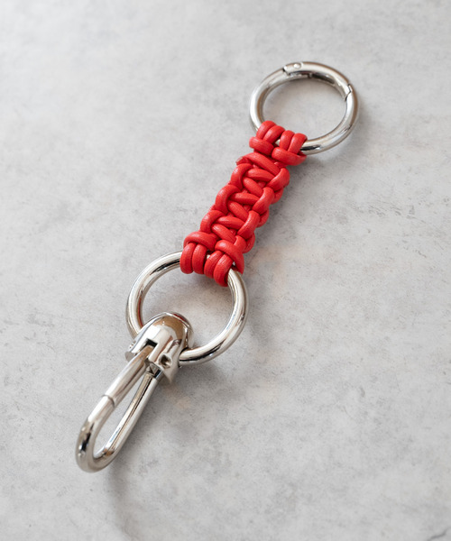 SENTI キーホルダー センティ / LEATHER BRAID HOOK CARABINER