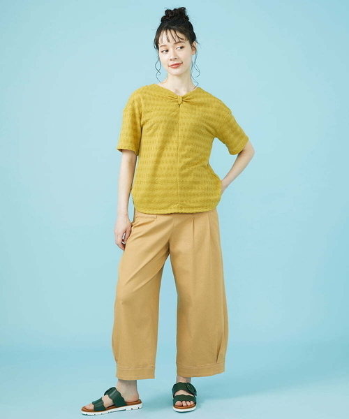 tシャツ Espejismo シャーリングジャカードカットソー レディース Jocomomola tシャツ Espejismo シャーリングジャカード