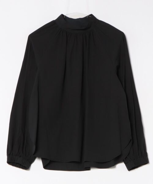 ブラウス シャツ GREY LABEL ギャザースタンドブラウスGREY LABEL ギャザースタンドブラウス レディース