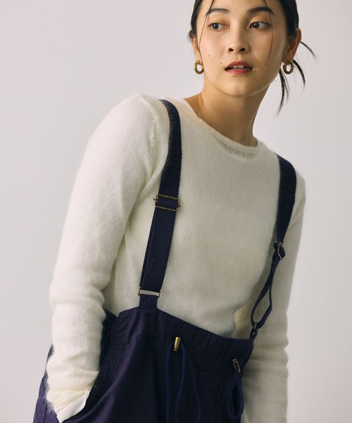 BABYLONE キッドモヘアクルーネックプルオーバー BABYLONE ニット セーター キッドモヘアクルーネックプル