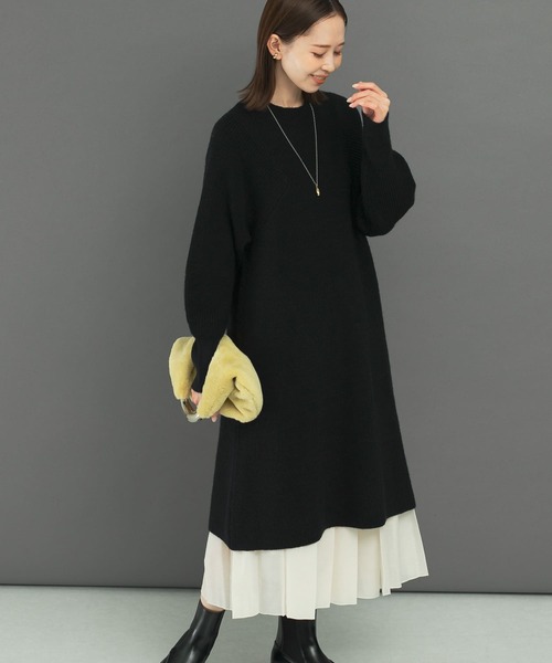 ワンピース 「WEB限定」畦ニットミニワンピース : ZOZOTOWN Yahoo!店