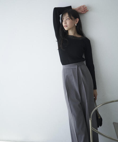 y's、アシンメトリーワイドパンツ youdear_hs-dj-003