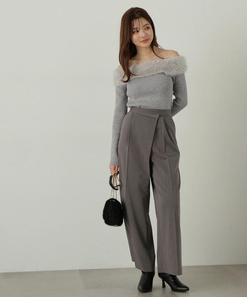 PROPORTION BODY DRESSING パンツ アシメデザインワイドパンツ